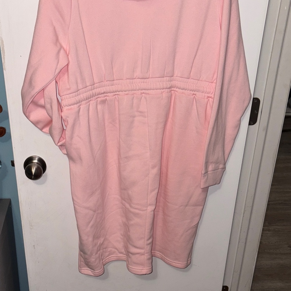 NWT 1XL Torrid Pink Long-Sleeve Hoodie Dress- AS IS - Picture 9 of 11